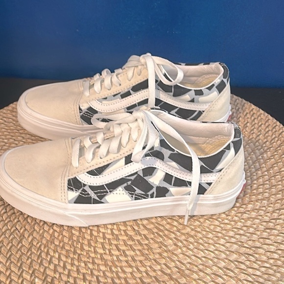 Unisex Vans Era Mosaic Checkerboard Leather / Suede Canvas Sneaker Size 7 - Picture 1 of 7